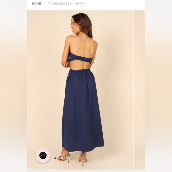 NWT navy strapless Petal and Pup dress - Picture 4 of 10